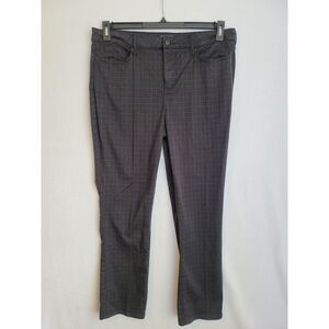 NYDJ Sheri Slim Womens 16‎ Gray Plaid Lift & Tuck